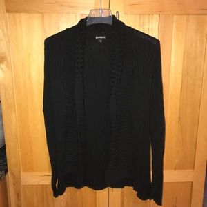 Express black knit cardigan